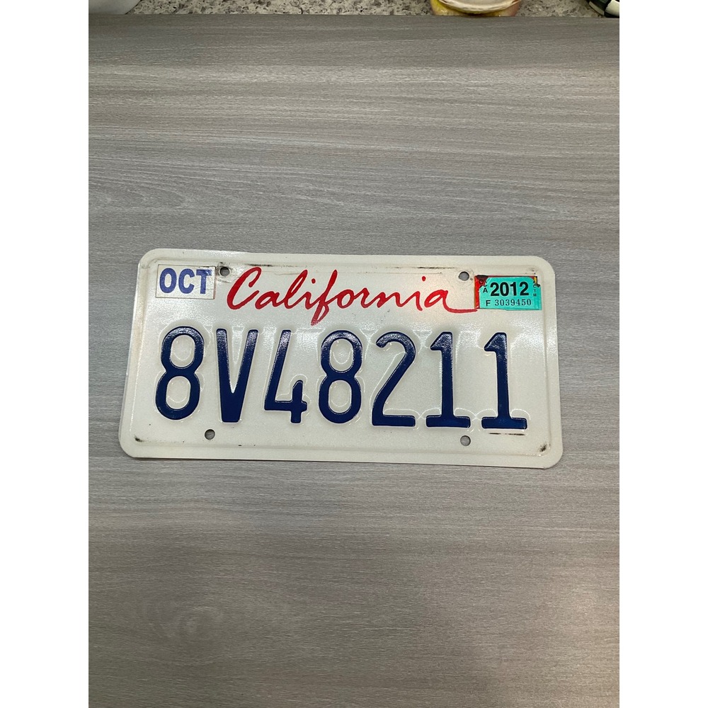 CALIFORNIA LICENSE PLATE